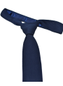 Corbata de punto hombre moda estampada azul