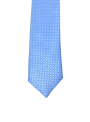 Corbata fina estampado geométrico azul