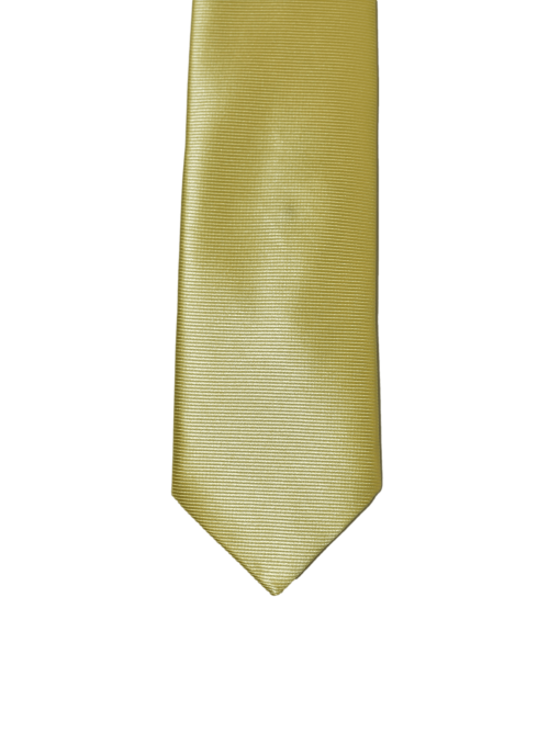 Corbata amarilla 6 cm
