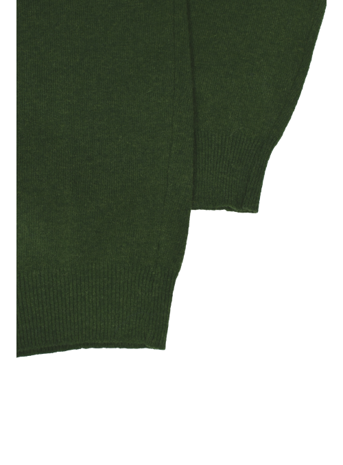 Jersey de lana verde cuello...