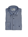 Camisa classic fit Jatrobé rayas azul marino