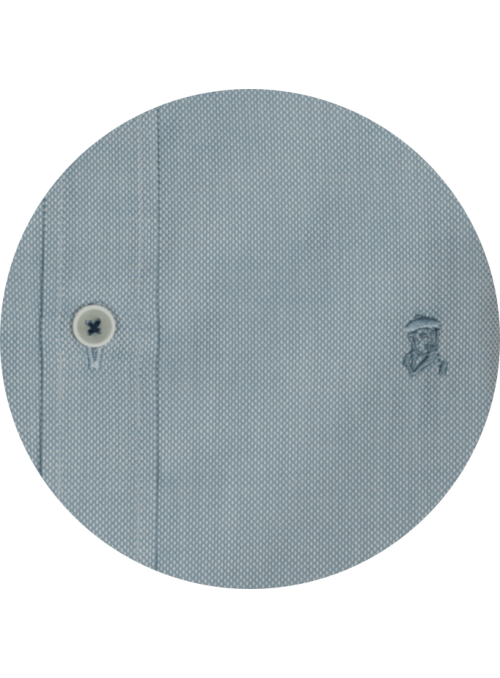 Camisa slim fit Jatrobé azul