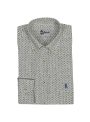 Camisa classic fit Jatrobé estampado blanco
